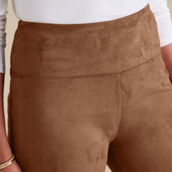 Soft Surroundings Brown Faux Suede Pull-On Leggings - 3X - Picture 3 of 6